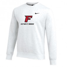 Nike Men's Club Fleece Crew (White)